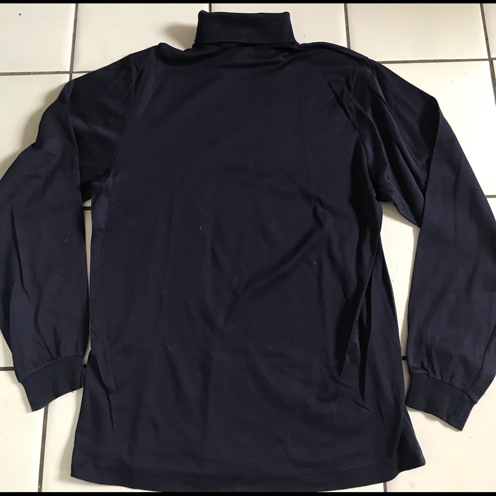 L L Bean navy  unisex NEW  turtleneck  Sz L